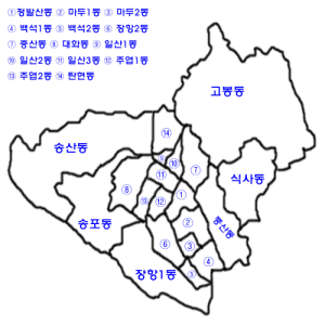 Korea-Goyang-si-Ilsan-gu-map